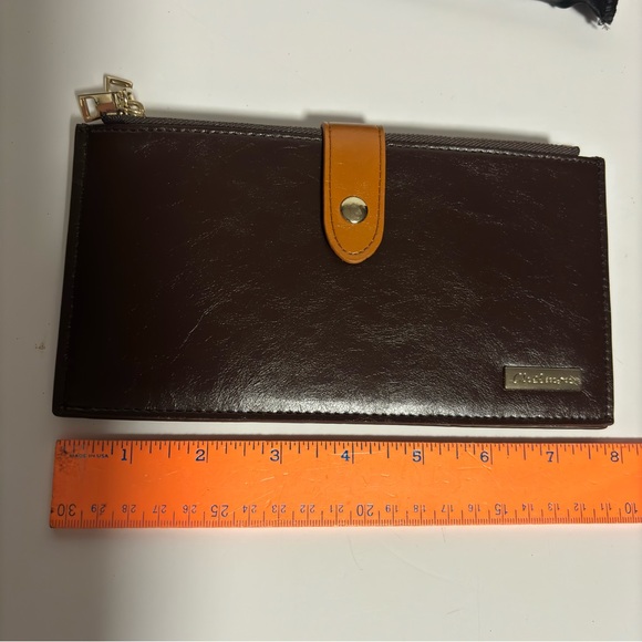 Chelmon Leather RFDI BLOCKING genuine leather wallet/card holder dust jacket NIB - Picture 6 of 13